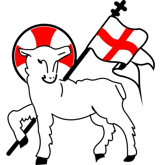 Lamb with cross