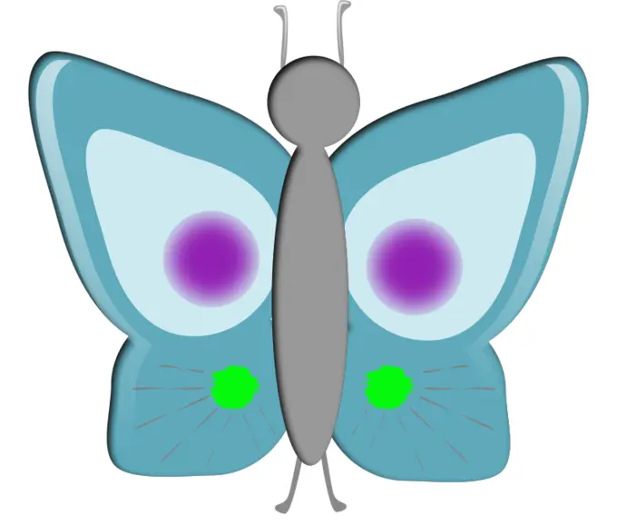 Blue butterfly image