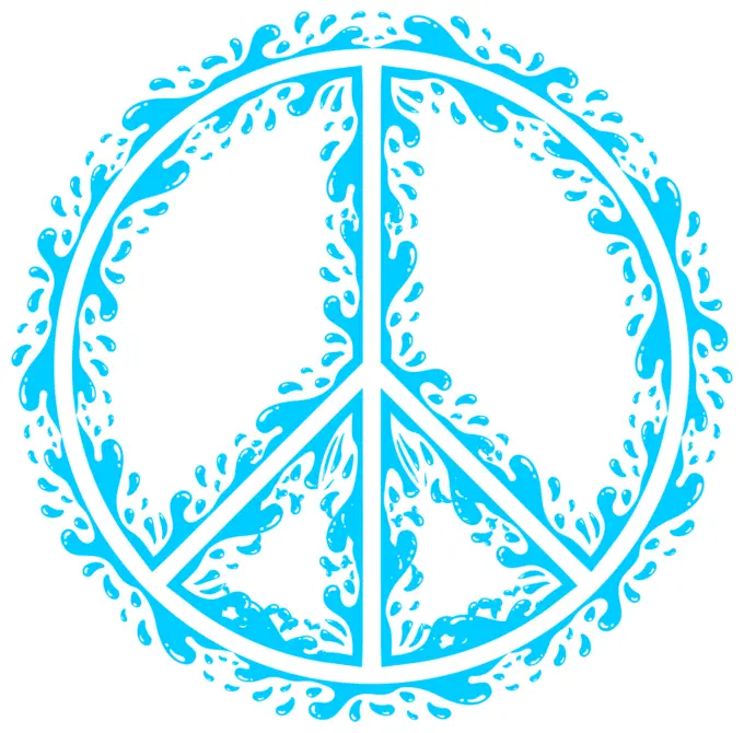Peace sign outline