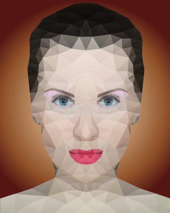 Arty girl portrait