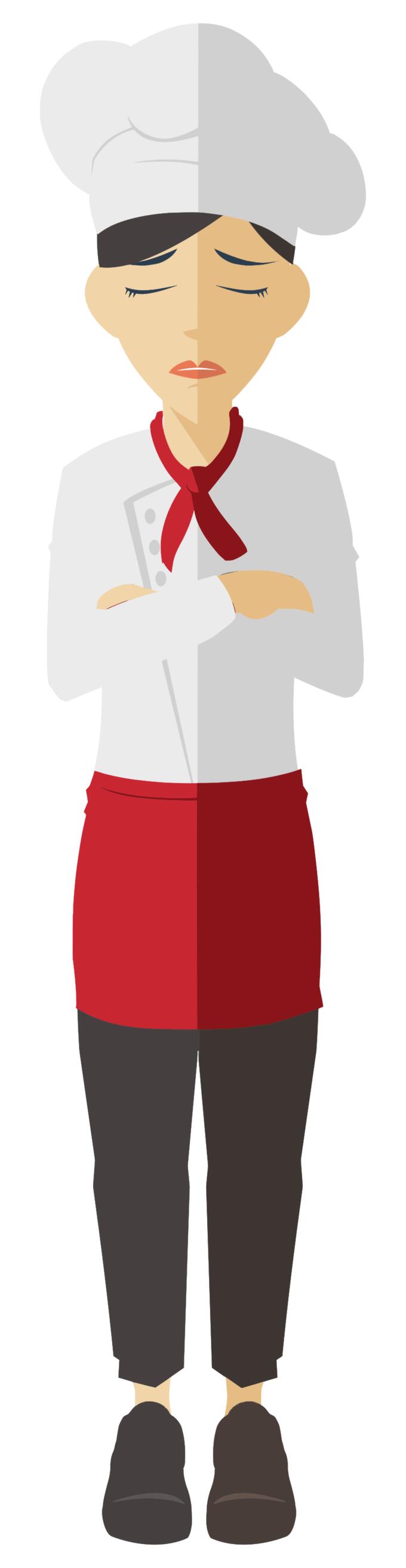 Mad female chef