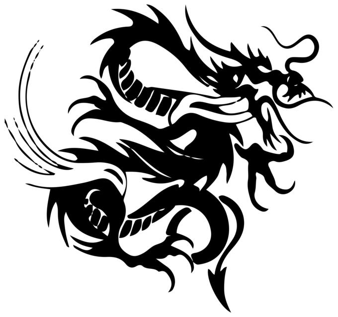 Flying dragon tattoo