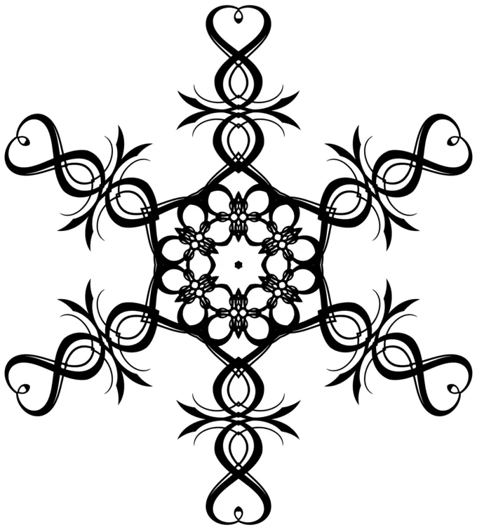 Tribal snowflake
