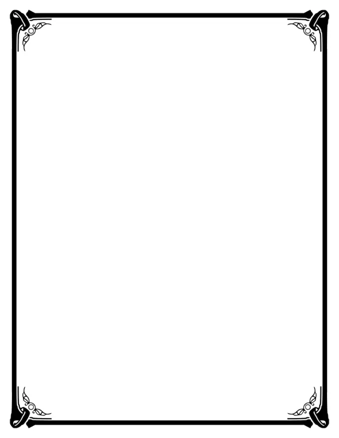 Border with ribbon