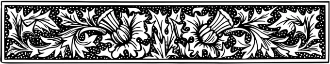 Decorative leafy divider