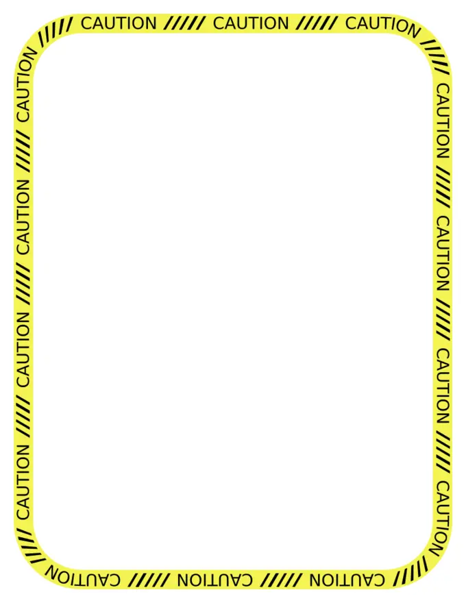 Caution border