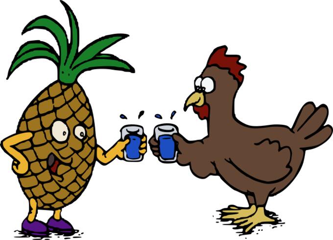 Pineapple and chicken