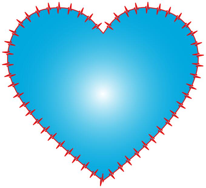 Heart EKG rhythm