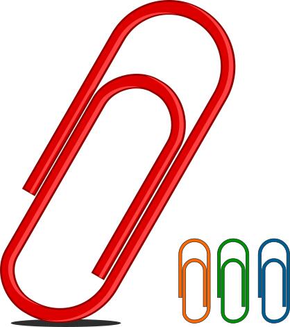 Colorful paperclips