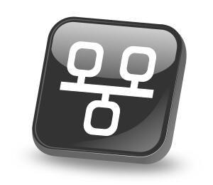 Network logo button