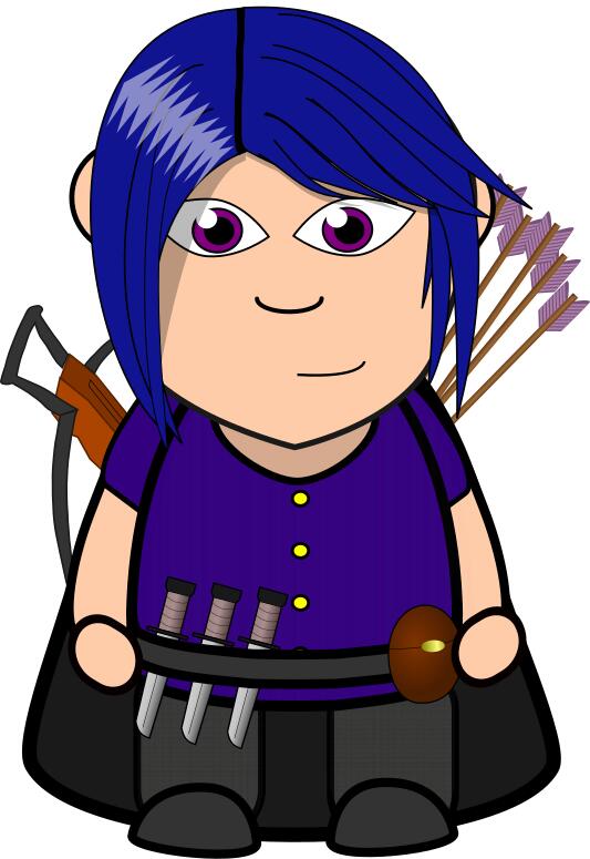 Cartoon archer