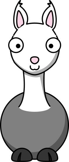 Cartoon llama
