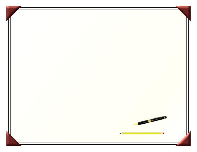 Writing board and pencils
