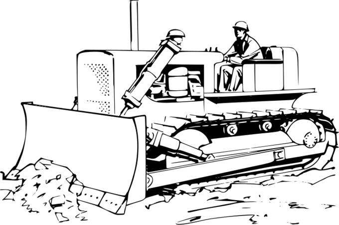 Bulldozer drawing