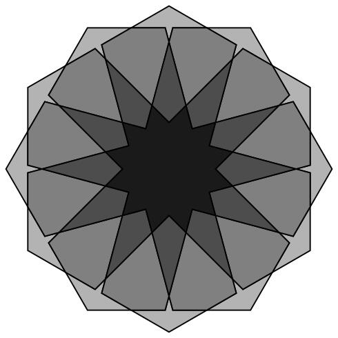 Two hexagons
