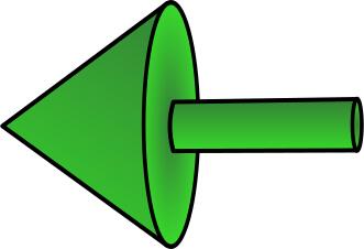 Green left arrow
