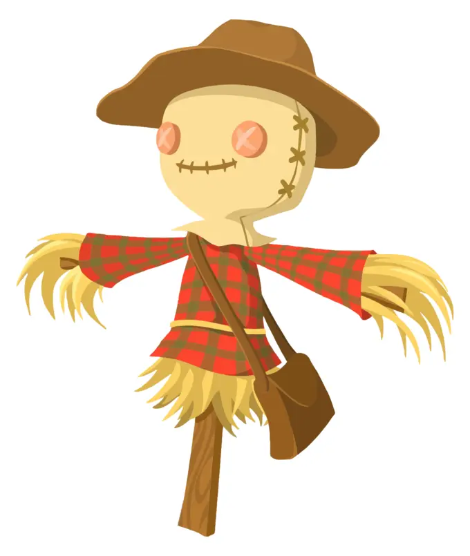 Cartoon scarecrow