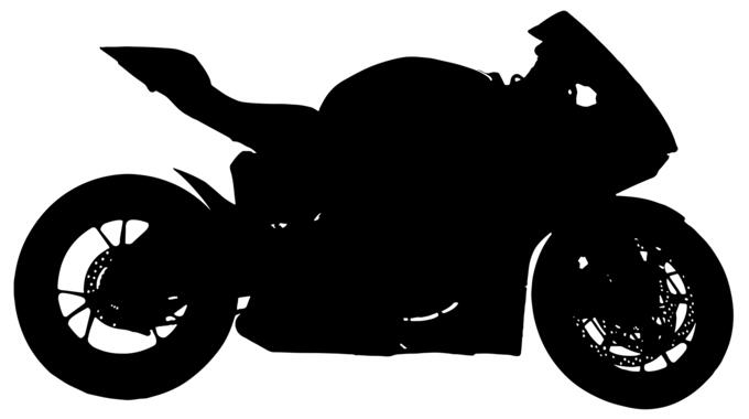 Motorcycle silhouette