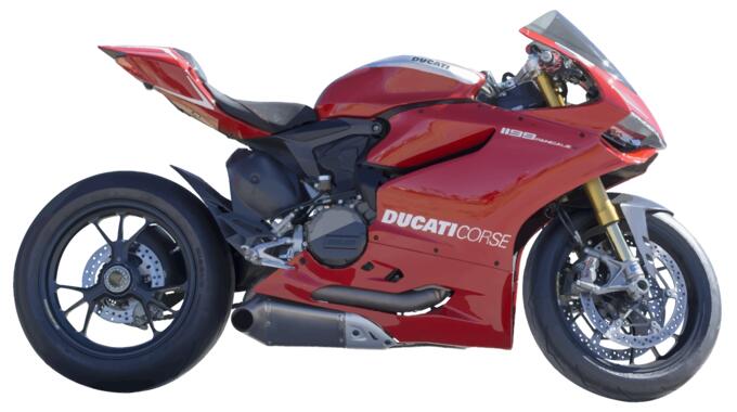 Red motorcycle