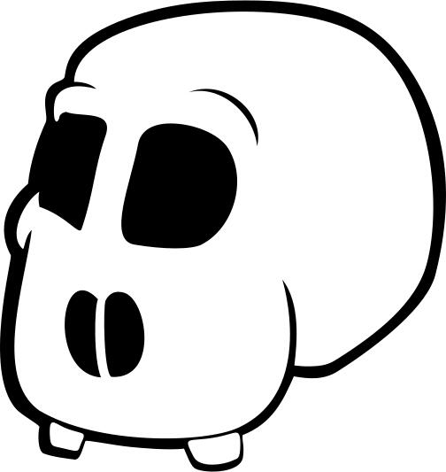 Cartoon skull image