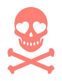 Romantic skull