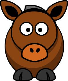Cartoon image of a horse