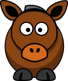 Cartoon image of a horse