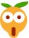Astonished orange