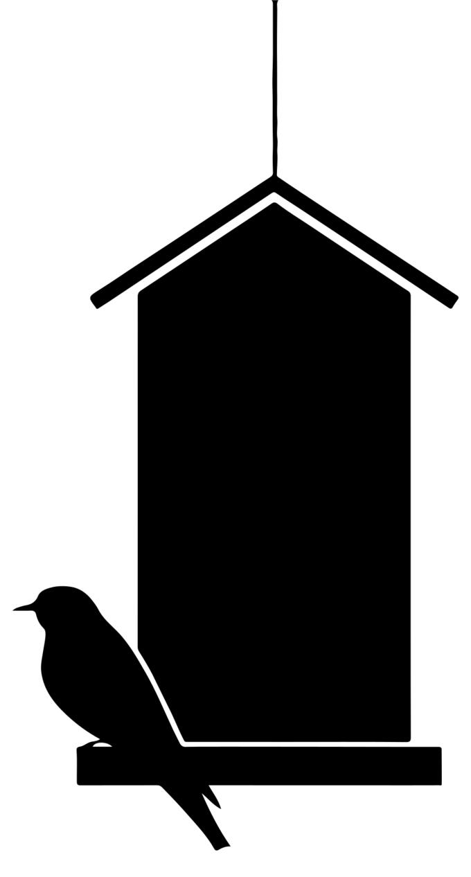 Bird house silhouette