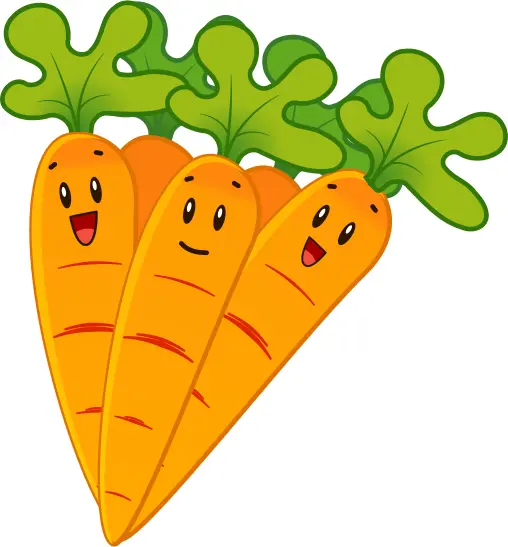 Smiling carrots