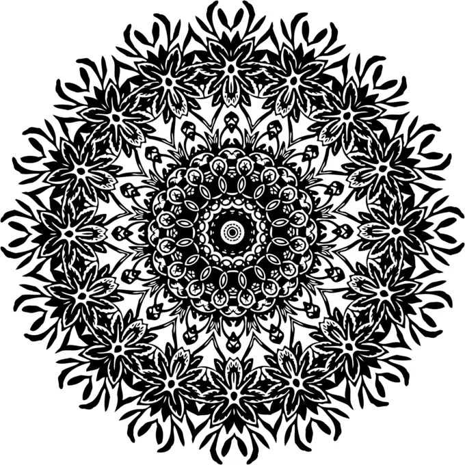 Intricate floral ornament