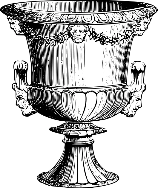 Decorative old cup