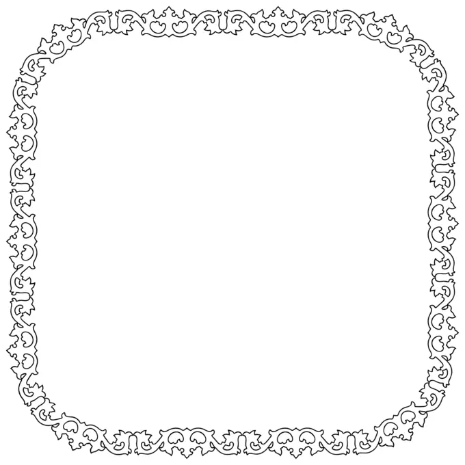 Flourish decorative frame