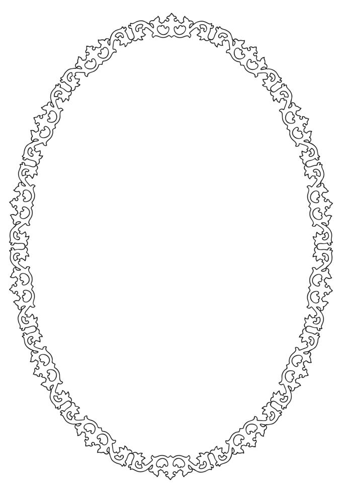 Oval cadre