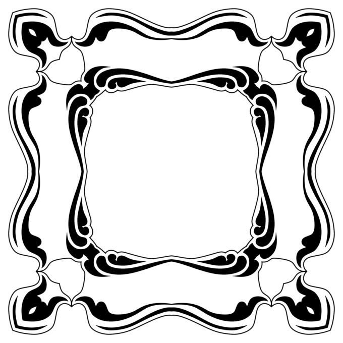 Double decorative frame