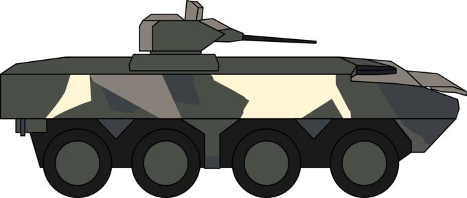 Military vehicle illustration