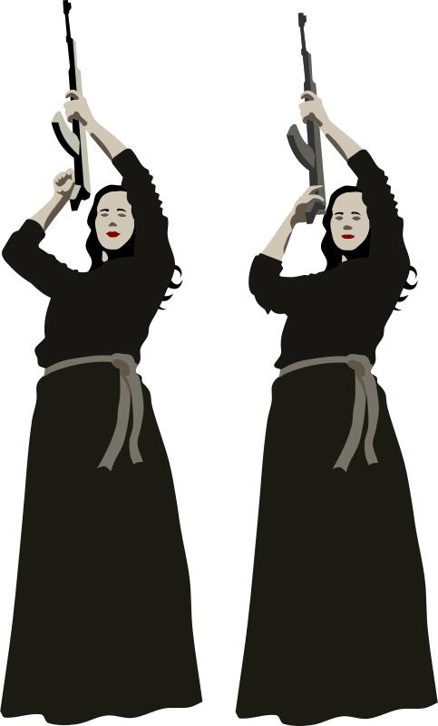 Women with rifle