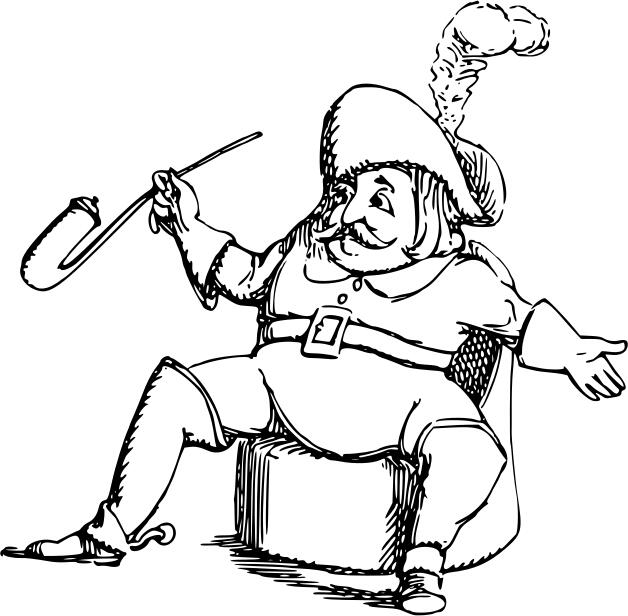 Sitting musketeer