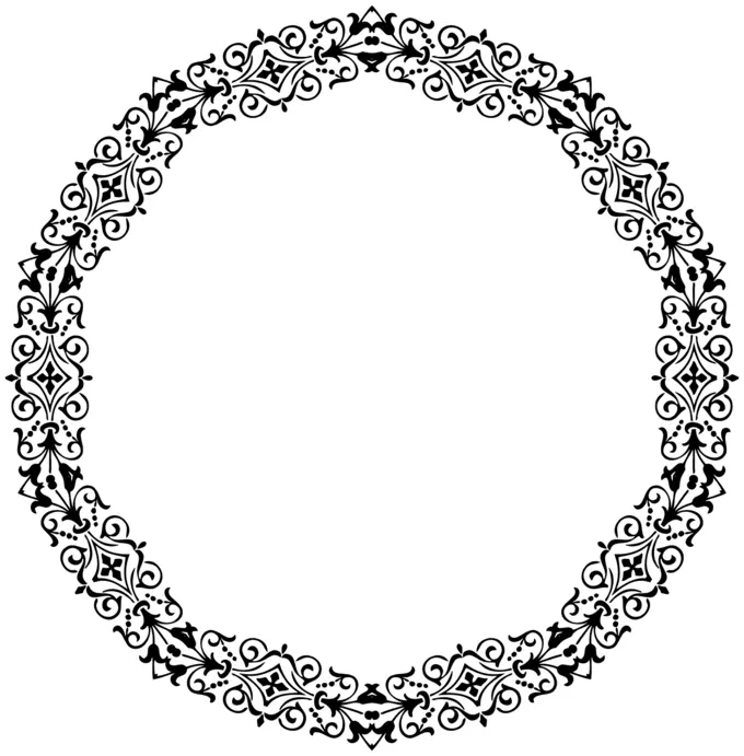 Round floral divider