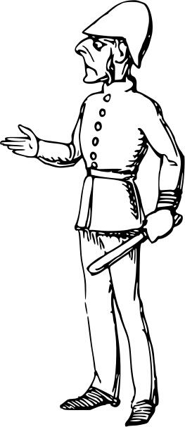 Policeman on duty