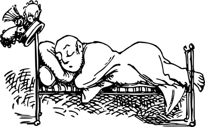 King sleeping
