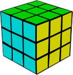 Unscrambled Rubik's cube