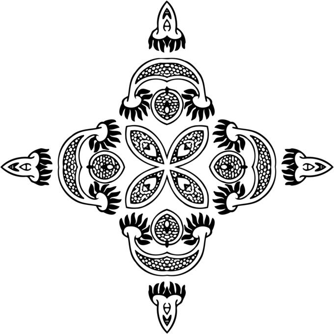 Decorative abstract element
