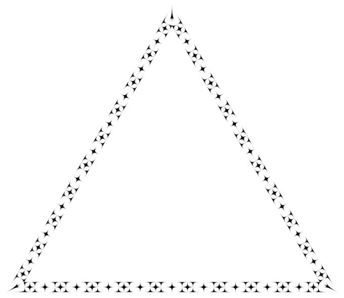 Black and white triangle