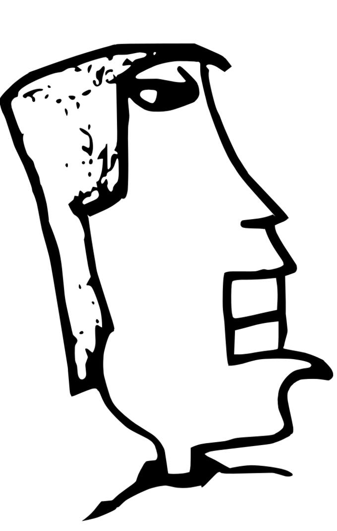 Abstract man drawing