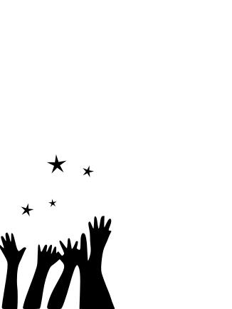 Hands reach stars