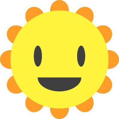 Cartoon sun