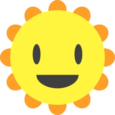 Cartoon sun