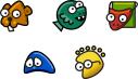 Cartoon icons