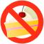 No cake sign